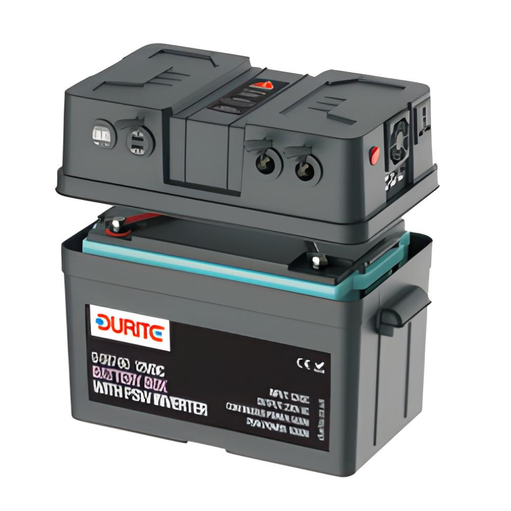 Durite 12VDC Battery Box with 500w Pure Sine Wave Inverter Charger PN: 0-087-60