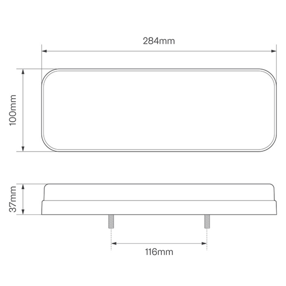 Van Master 12-24V LED Combination Lamp with Progressive Indicator PN: VMGRL284