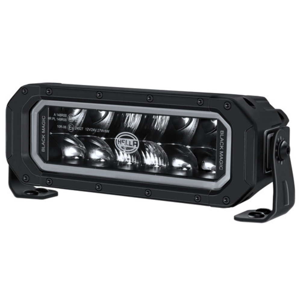 Hella Black Magic Tough Pro 9" LED Lightbar With Dual Colour Position Light