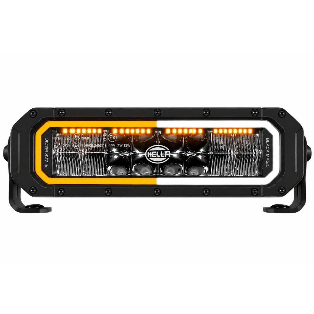 Hella Black Magic Tough Pro 11" LED Lightbar With Dual Colour Position Light