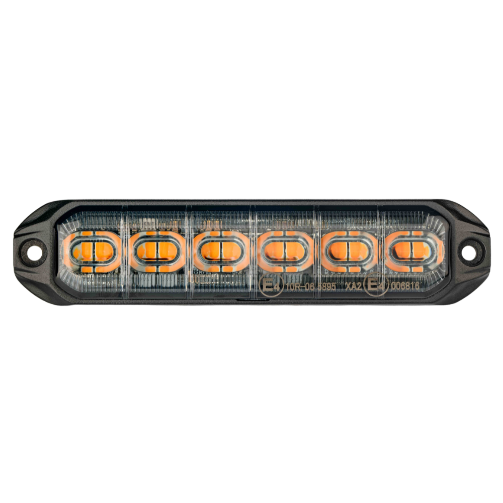 LAP Electrical 6 LED 10/30v R65 Amber Strobe PN: BLED6A