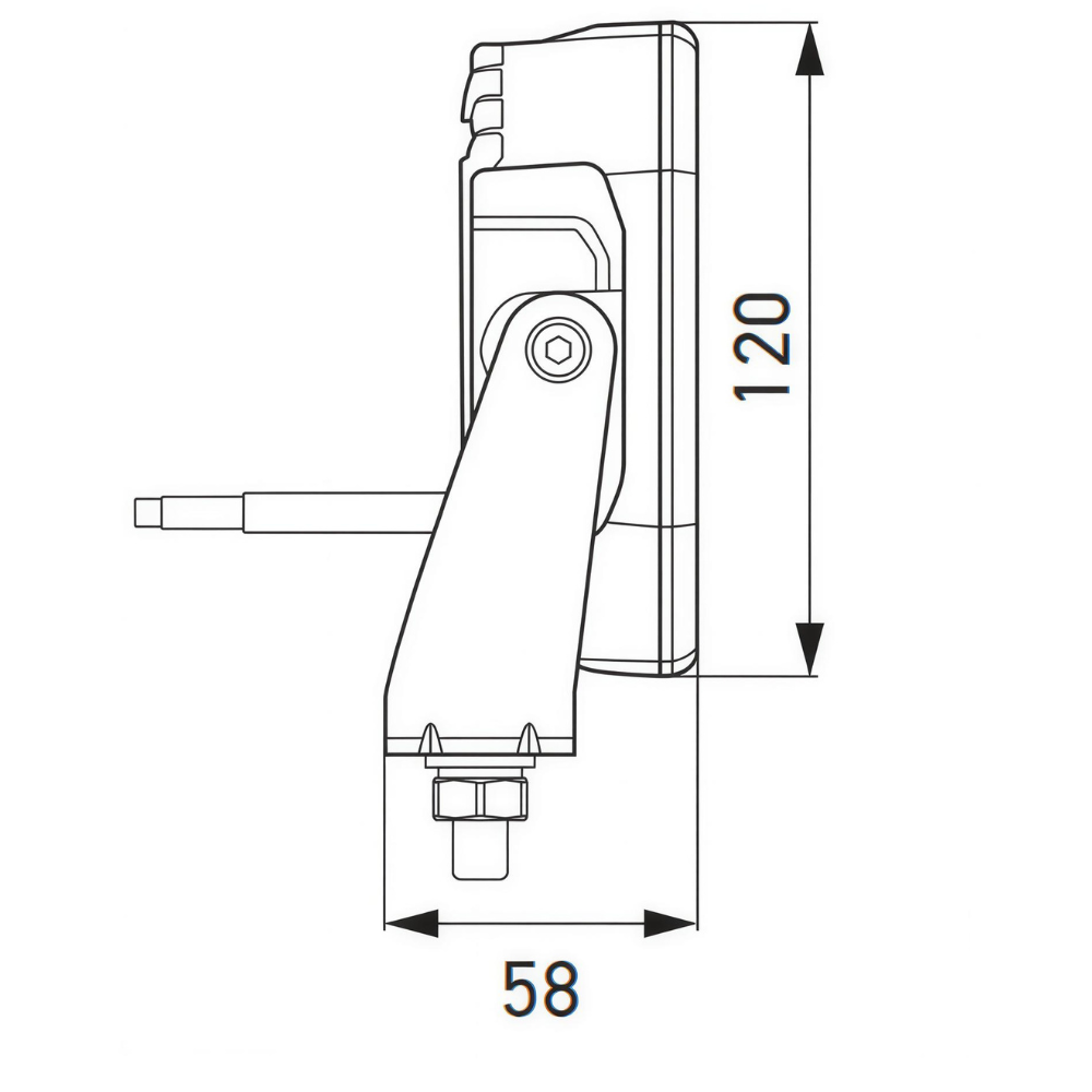 Hella SPF2200 LED Work Light With Dual Position Light and Strobe