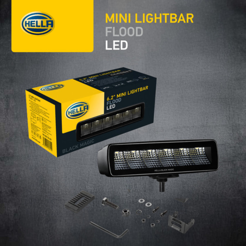 Hella Black Magic 6.2" Edgeless Flood Work Light