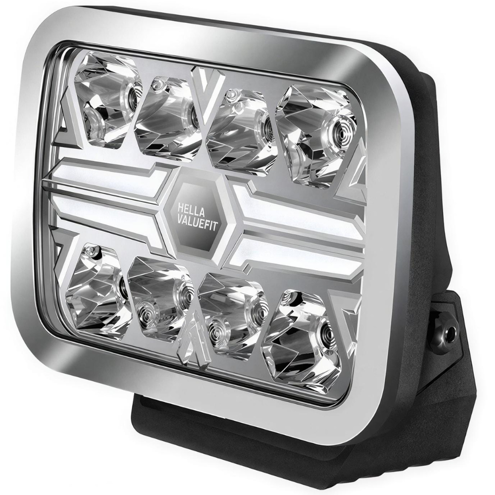 Hella Valuefit Blade 9" Rectangular Driving Light With Dual Colour Position Light