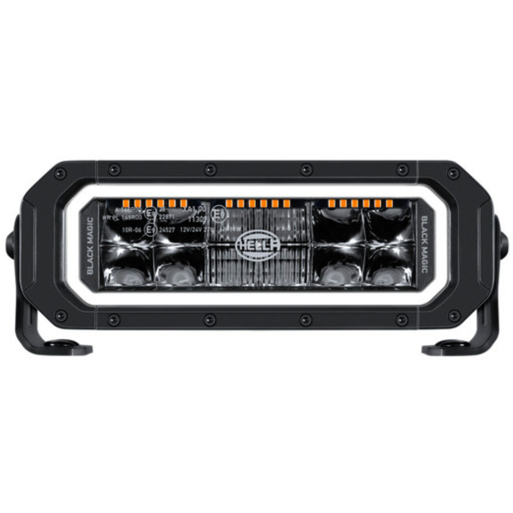 Hella Black Magic Tough Pro 9" LED Lightbar With Dual Colour Position Light
