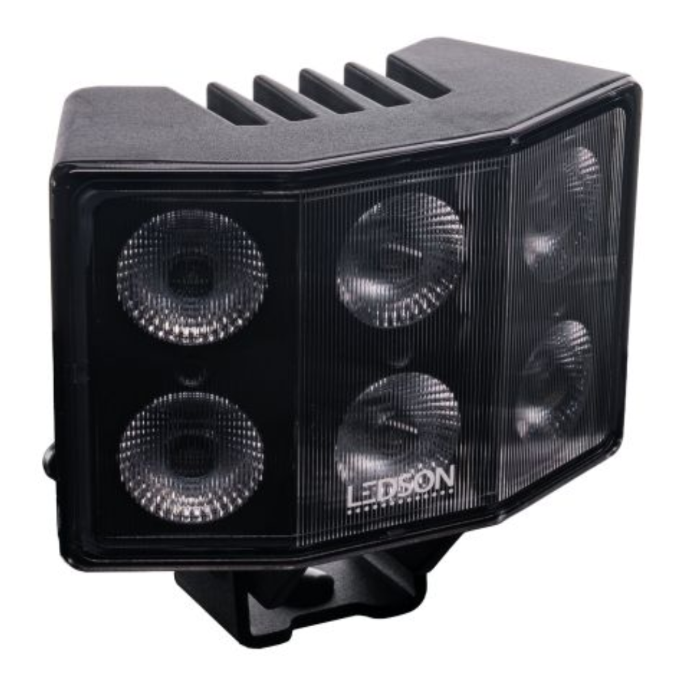 Ledson Hydra60 9-36V 5600 Lumens Flood angled work light 60W - Black Edition PN: 33491062