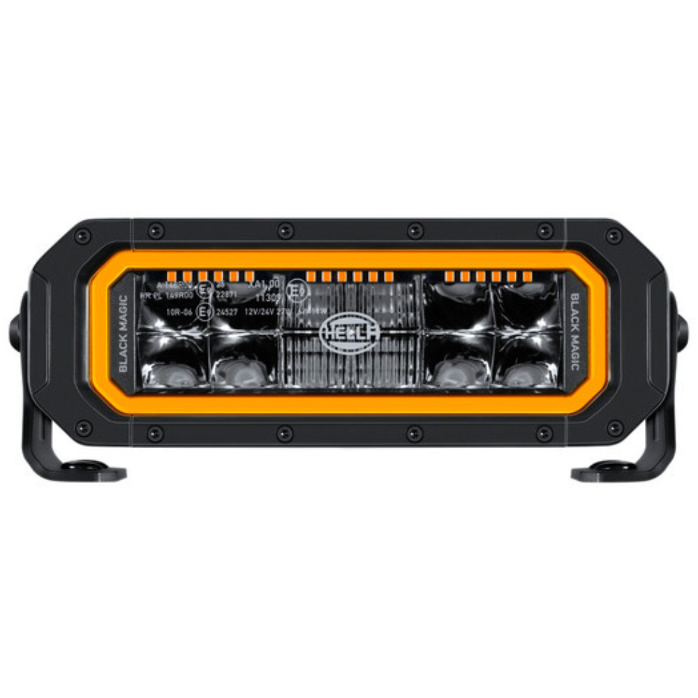 Hella Black Magic Tough Pro 9" LED Lightbar With Dual Colour Position Light