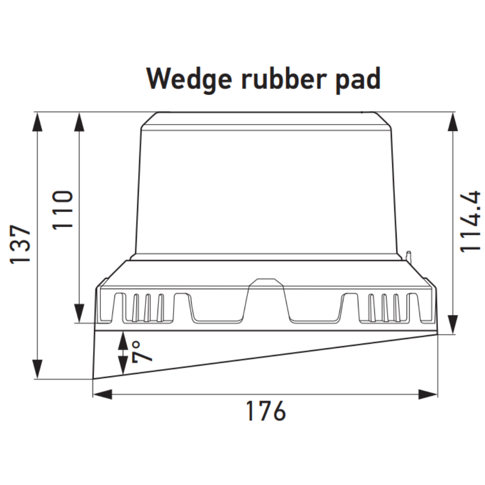 Hella K-LED Quadra Amber R65 LED Beacon