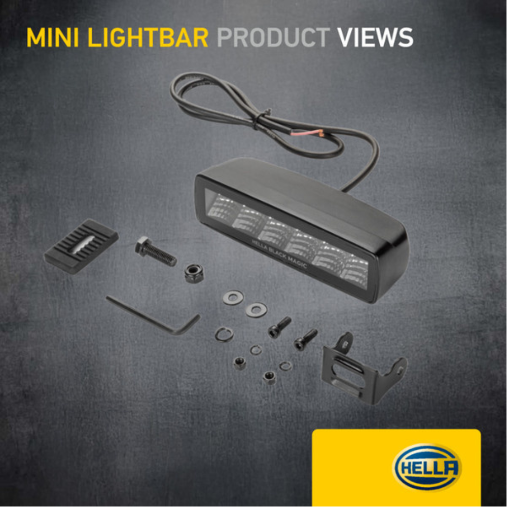 Hella Black Magic 6.2" Edgeless Flood Work Light