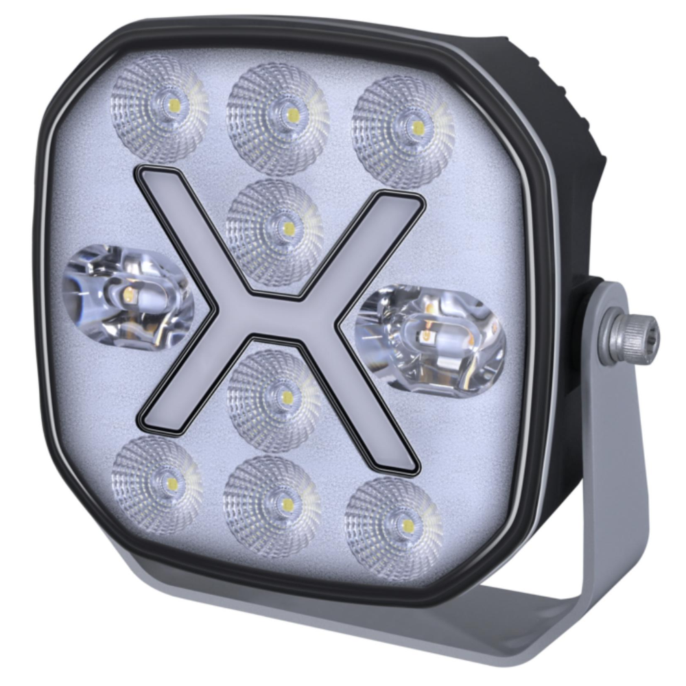 Hella SPF2200 LED Work Light With Dual Position Light and Strobe