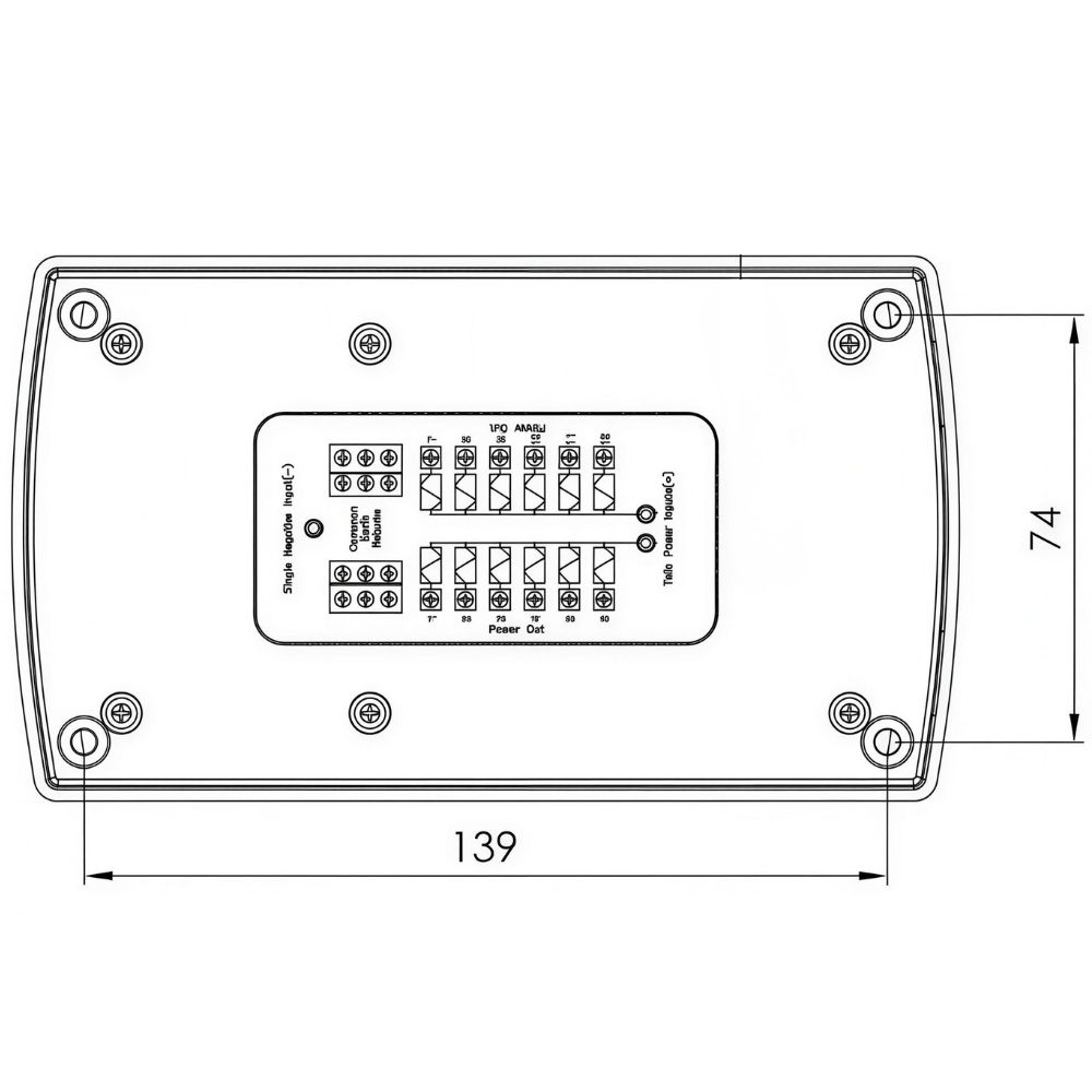 Van Master 12-Way Blade Fuse Box With Pos & Neg Busbars PN: VMG-FB12
