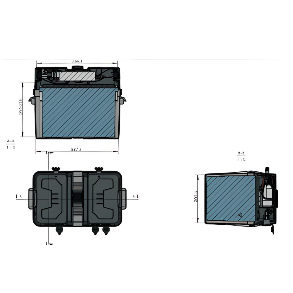 Durite 12VDC Battery Box with 500w Pure Sine Wave Inverter Charger PN: 0-087-60