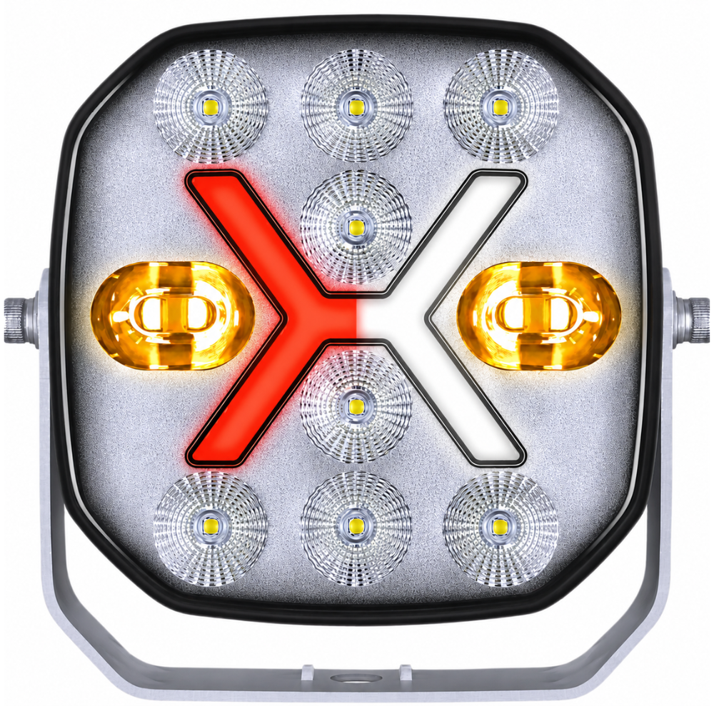 Hella SPF2200 LED Work Light With Dual Position Light and Strobe
