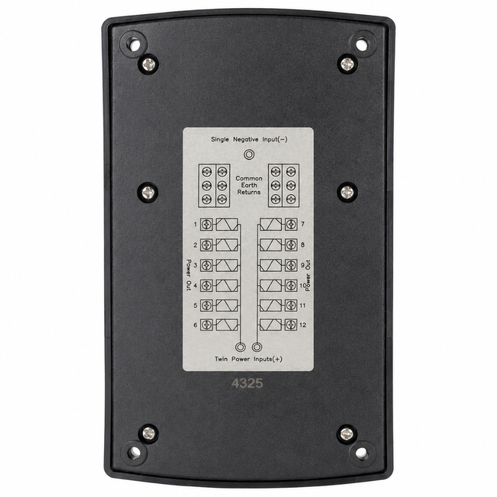 Van Master 12-Way Blade Fuse Box With Pos & Neg Busbars PN: VMG-FB12