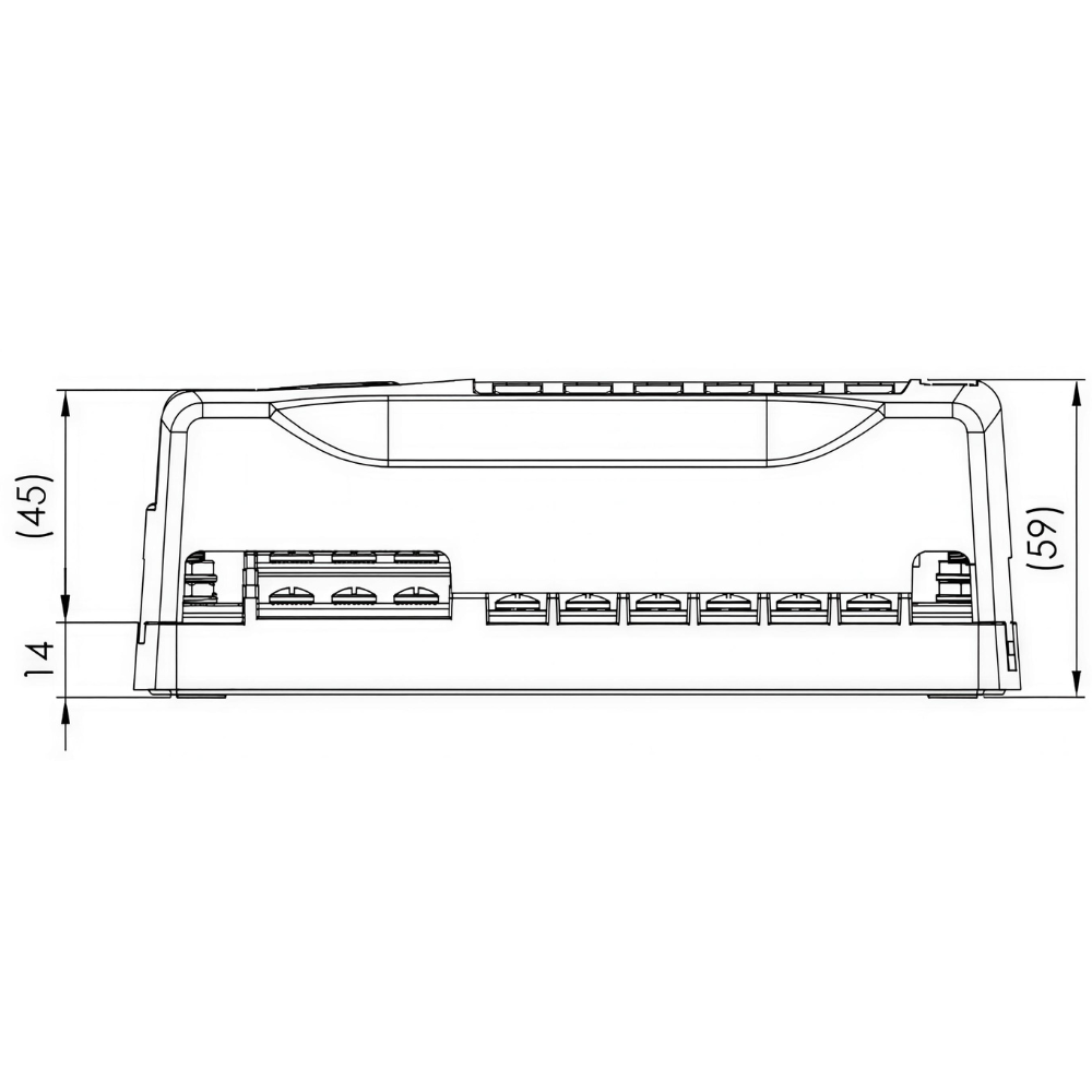 Van Master 12-Way Blade Fuse Box With Pos & Neg Busbars PN: VMG-FB12