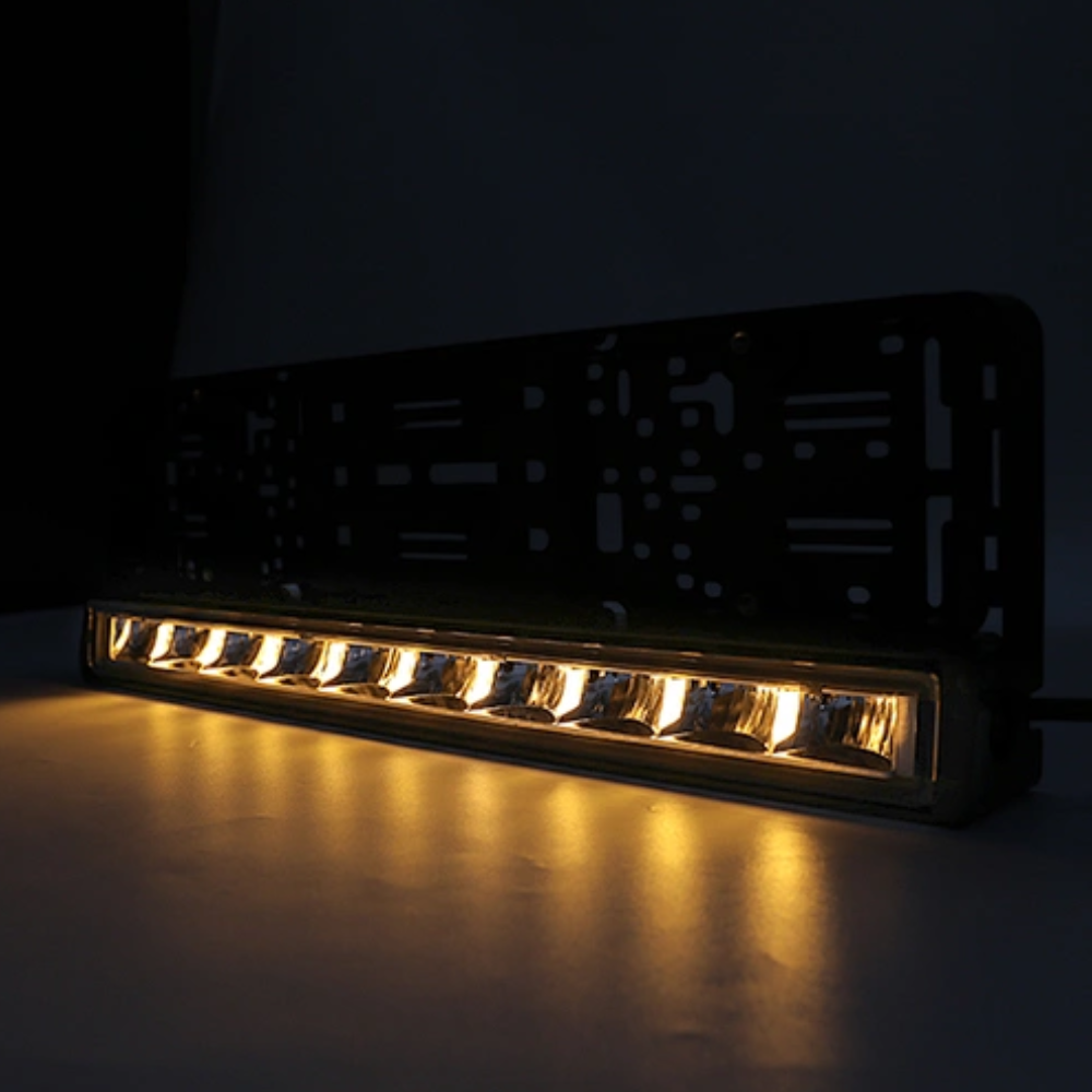 Van Master QuickFit 12/24V 9500 Lumen Dual Colour Position Light LED Lightbar With Number Plate Holder PN: VMG-QUICKFIT