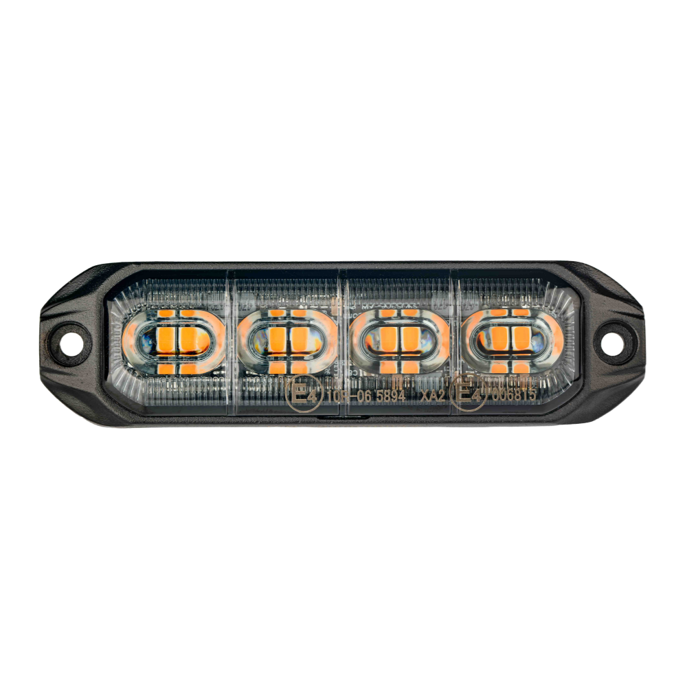 LAP Electrical 4 LED 10/30v R65 Amber Strobe PN: BLED4A