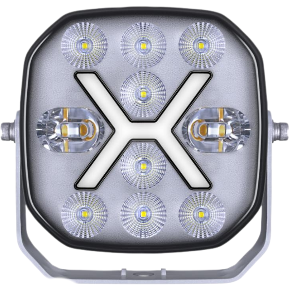 Hella SPF2200 LED Work Light With Dual Position Light and Strobe