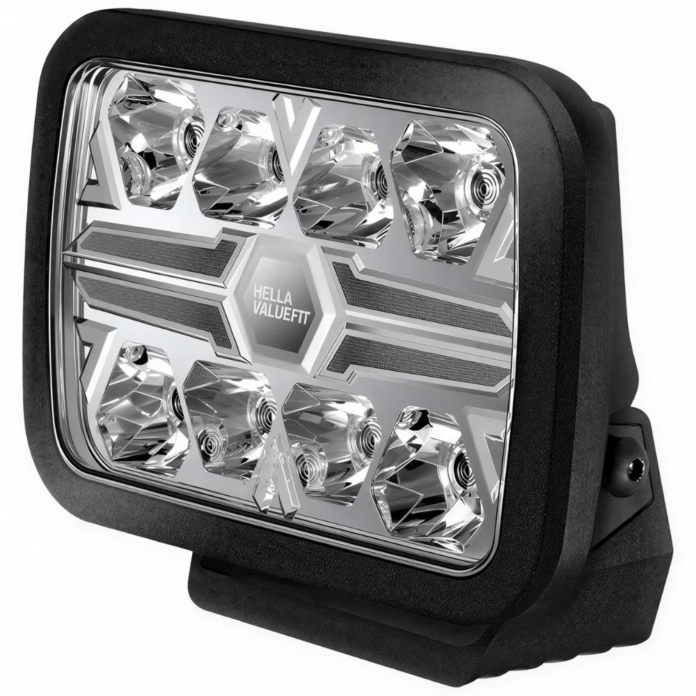 Hella Valuefit Blade 9" Rectangular Driving Light With Dual Colour Position Light
