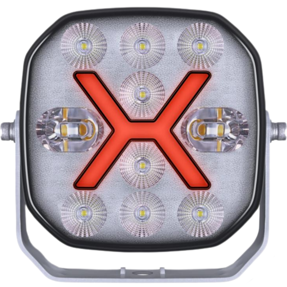 Hella SPF2200 LED Work Light With Dual Position Light and Strobe