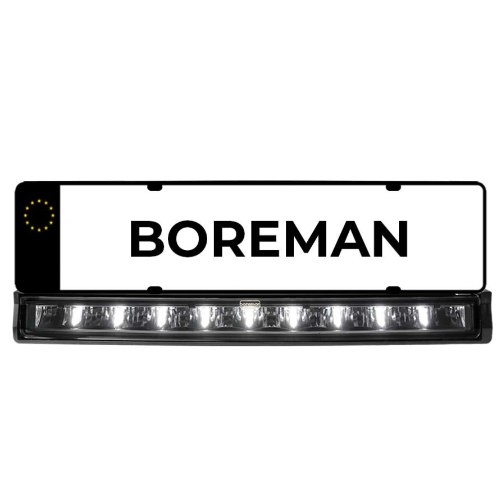 Boreman Number Plate Holder With LED Lightbar PN: 1001-6120