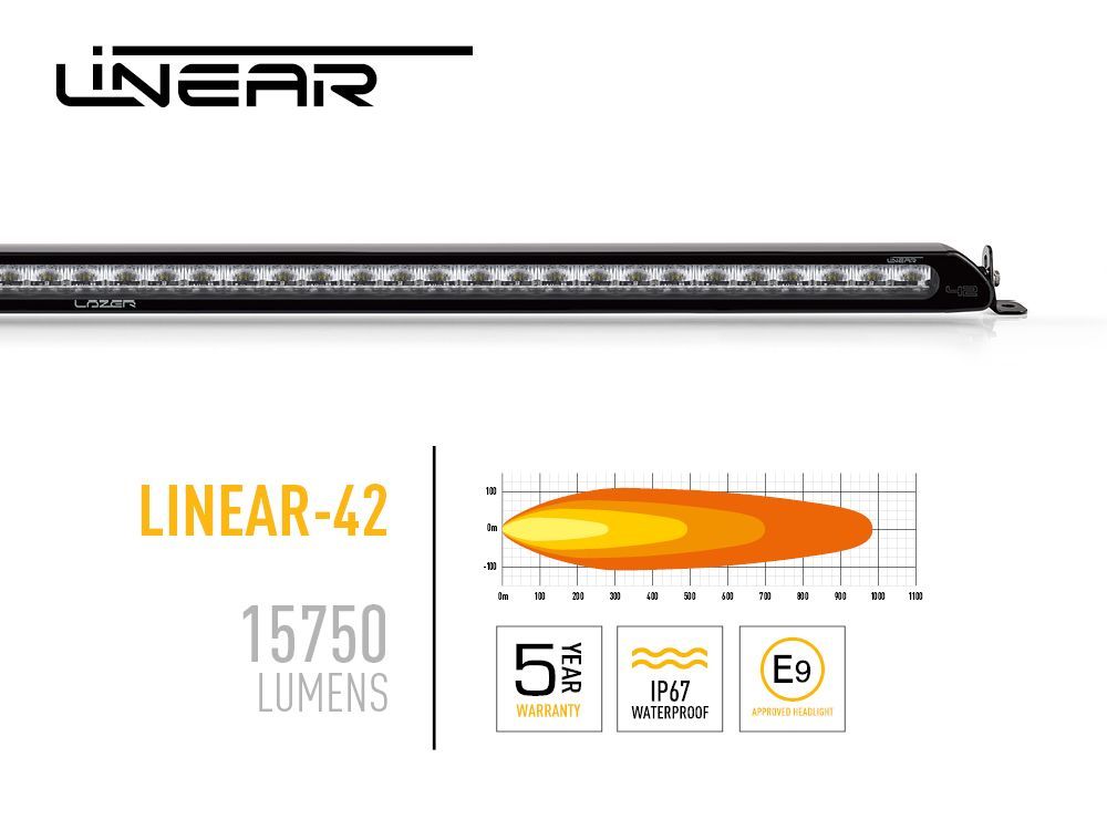 Lazer Lamps Isuzu D-Max (2017+) Linear-42 Roof Mounting Kit (Without Rails) PN: 3001-DMAX-WORR