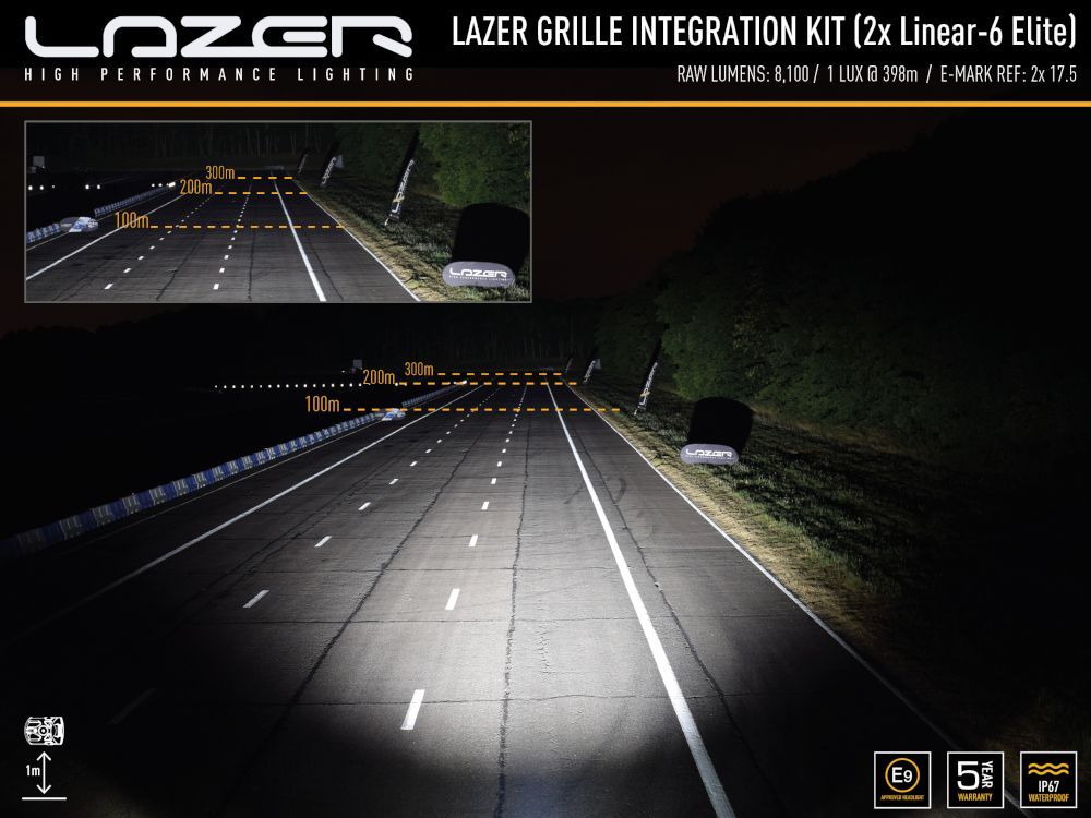 Lazer Lamps Land Rover Defender (2020+) Linear-6 Mounting Kit PN: VIFK-DEF2020-01K