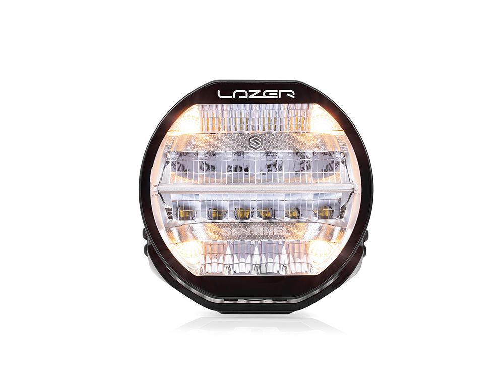Lazer Lamps Sentinel Chrome 9" LED Driving Light With Position Light PN: 0S9-PL-CHR-SM