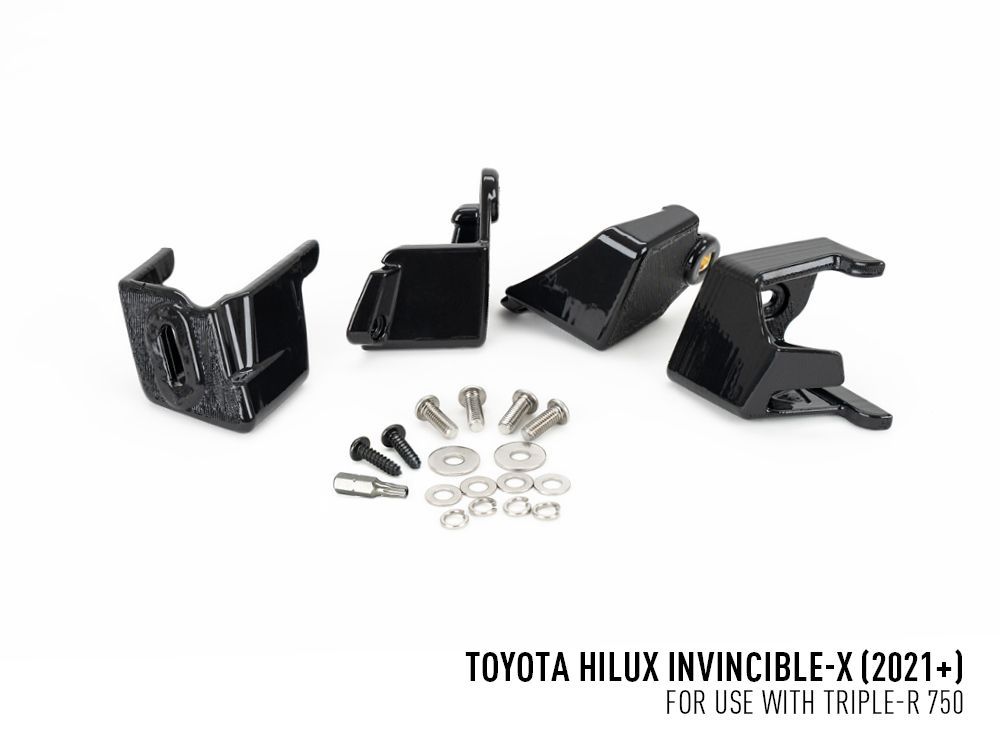 Lazer Lamps Toyota Hilux Invincible-X (2021+) Triple-R 750 Grille Kit PN: GK-HILUX-03K