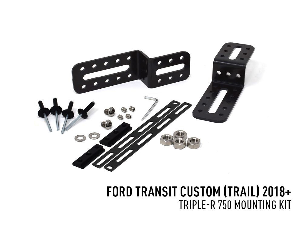 Lazer Lamps Ford Transit Custom 'Trail Edition' (2018-2022) Triple-R 750 Bumper Beam Mounting Kit PN: VIFK-FTC-02K