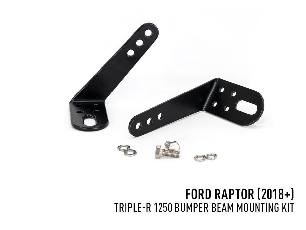 Lazer Lamps Ford Ranger Raptor (2018-2022) Triple-R 1250 Bumper Beam Mounting Kit PN: VIFK-RAPTOR-G2