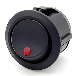 Van Master 20mm 12V Round on/off LED Spot Illuminated Rocker Switch PN: VMGSWITCH1