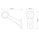 LED Autolamps 1005LE 12/24V Stalk Marker Lamp With Side Marker - Left PN: 1005LE