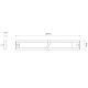 LED Autolamps 40260 12V 260Mm Interior Strip Lamp W/ Touch Switch - Black Aluminium PN: 40260