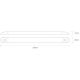 LED Autolamps 1061-24SW 24V Interior Strip Lamp With Switch – 61 LED – Clear PN: 1061-24SW