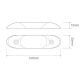 LED Autolamps 1016-12 Opaque 12V Interior Strip Lamp – 16 LED – Opaque PN: 1016-12 Opaque