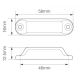 LED Autolamps 16BC24B 24V Compact Blue Marker PN: 16BC24B