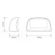 LED Autolamps 35BLME1P 12/24V Number Plate Lamp & Harness Kit PN: 35BLME1P