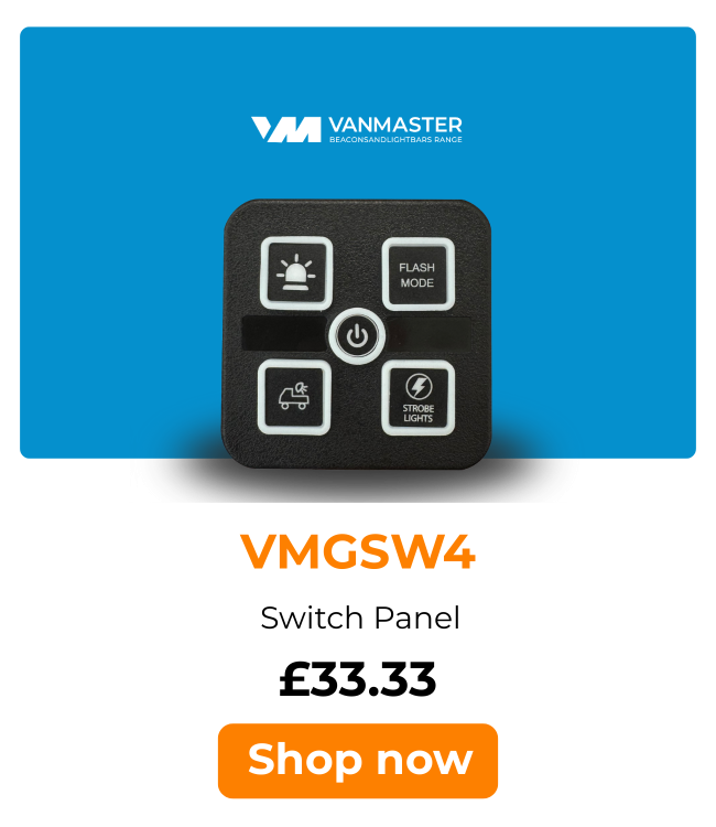 VMGSW4 Van Master 12/24v Multi Purpose 4 Way Switch Panel PN: VMGSW4
