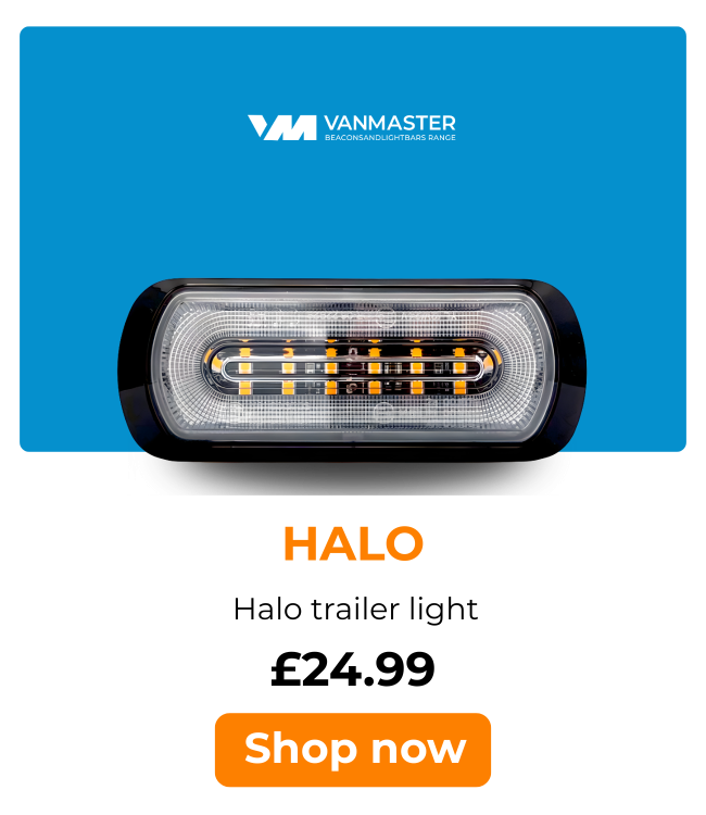 VMG-HALO Van Master Amber R65 LED Strobe With Halo Trailer Function PN: VMG-HALO