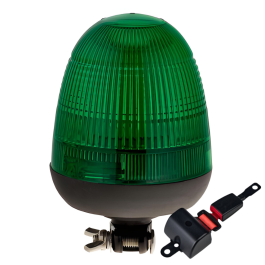 LAP Electrical LMB030G/SBK Seat Belt Kit with Green DIN Pole LED Beacon PN: LMB030G/SBK