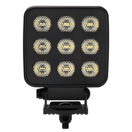 Durite 3.94" 90W LED Square All Black Work Lamp - 12/24V PN: 0-421-14