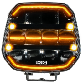 Ledson EPIX9+ 9" Round LED Driving Lamp With Strobe & Position Light PN: 33491256