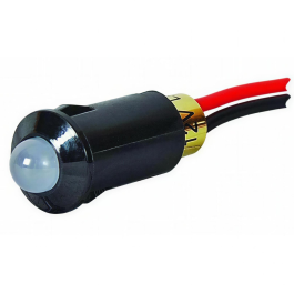Durite 0-607-55 Red Flashing LED Warning Light for 8.2mm diameter Panel Hole - 12V Red Positive Black Negative PN: 0-607-55