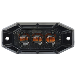 Durite R65 R10 Class 1 LED Dark Lens Warning Light - 9 Amber LEDs PN: 0-441-91
