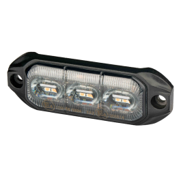 LAP Electrical 3 LED 10/30v R65 Amber Strobe PN: BLED3A