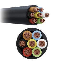 Van Master 7 Core Round Cable 1.0mm² / 16.5A PN: VMG7C1