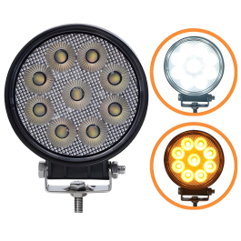 Durite 4" R65 Round LED Work Lamp with Amber Warning Function PN: 0-420-59