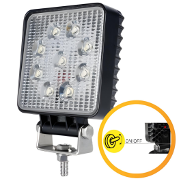 Durite Square LED Work Lamp with Switch - 12/24V PN: 0-421-15