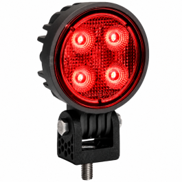 LAP Electrical Animal-Friendly Red Round LED Work Light PN: LAPR124P-RED